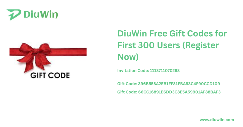 DiuWin Gift Code Today